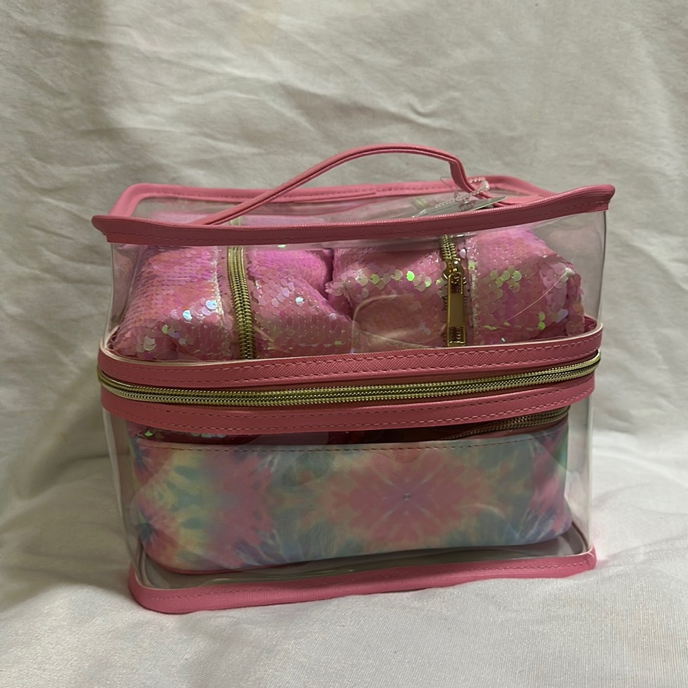 Makeup bag Travel Bag Waterproof kit 4 in 1 new tags, pvc doble cremallera